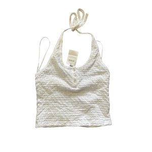 White Halter Top